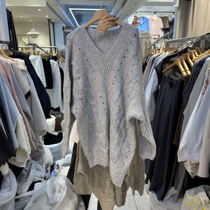 HARU-Q東大門㊣代購女士新品25秋冬推薦人氣職業時尚真品毛衣HARU-Q毛衣圖色3