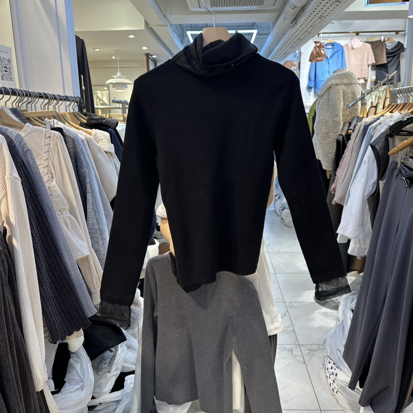 HARU-Q東大門㊣直郵女士新款熱賣時尚推薦真品長袖T恤網眼HARU-Q長袖T恤