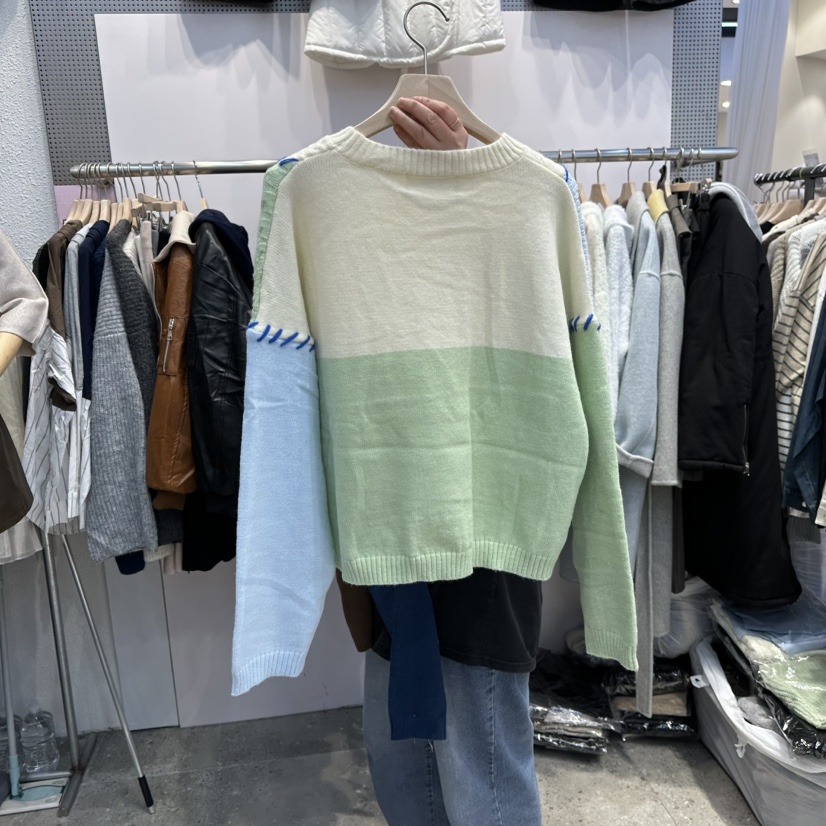 BLOOM韓國代購㊣女裝新品25秋冬人氣真品休閑職業熱賣針織衫BLOOM-Q針織衫