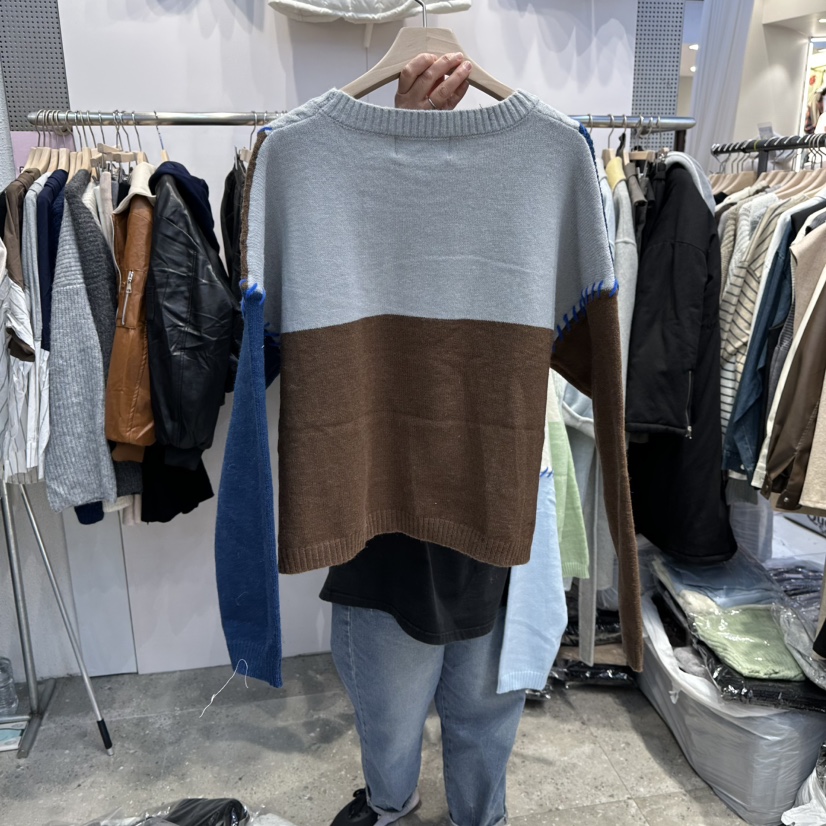 BLOOM韓國代購㊣女裝新品25秋冬人氣真品休閑職業熱賣針織衫BLOOM-Q針織衫