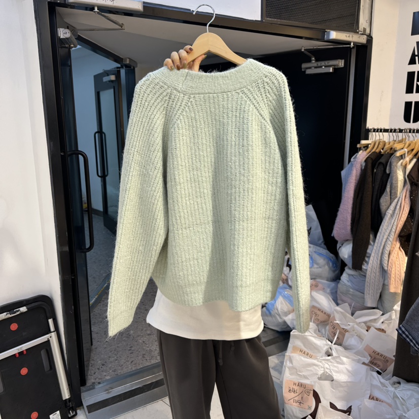 HARU-Q東大門㊣實拍女士新款熱賣人氣真品推薦職業毛衣開衫HARU-Q毛衣