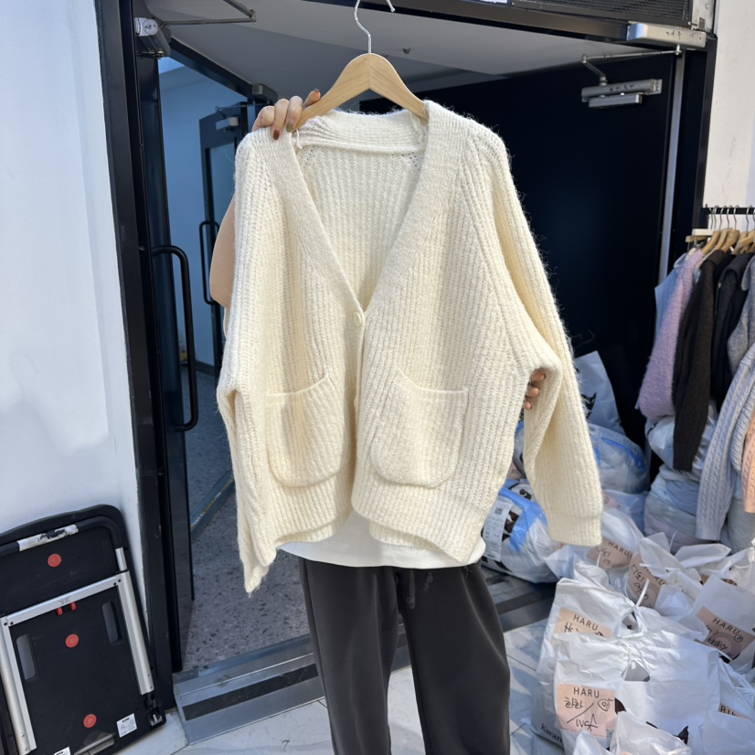 HARU-Q東大門㊣實拍女士新款熱賣人氣真品推薦職業毛衣開衫HARU-Q毛衣圖色3