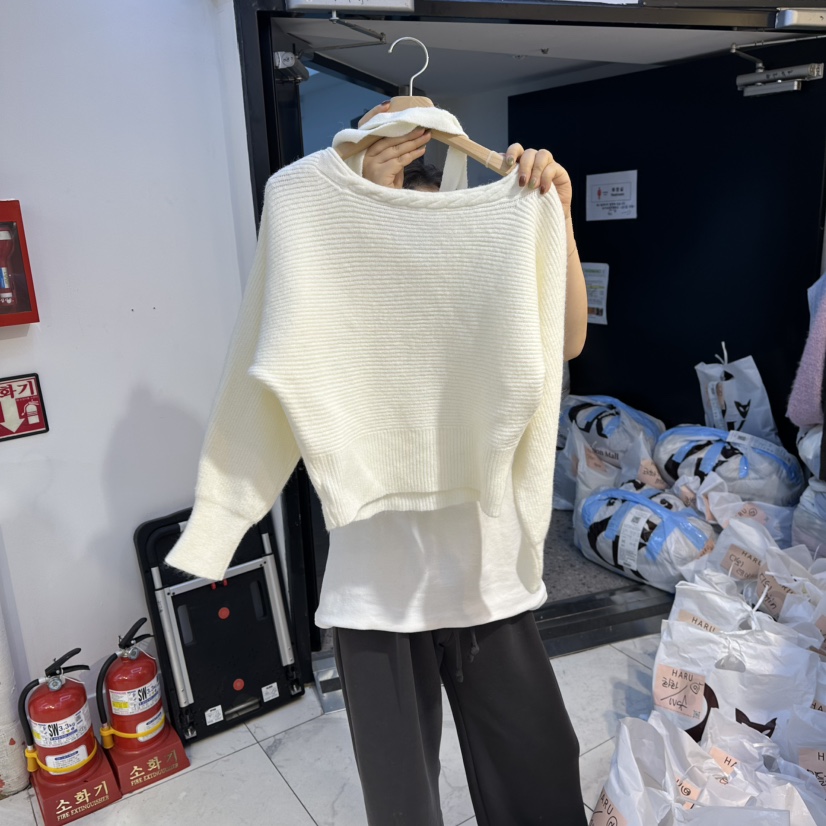 HARU-Q韓國直郵㊣女裝新款時尚人氣真品職業熱賣毛衣含圍巾HARU-Q毛衣