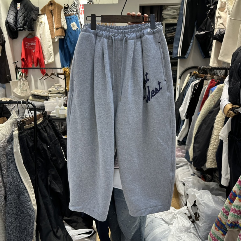 YESFREE東大門㊣代購女裝新款25秋冬推薦熱賣人氣休閑褲加絨YESFREE休閑褲圖色1