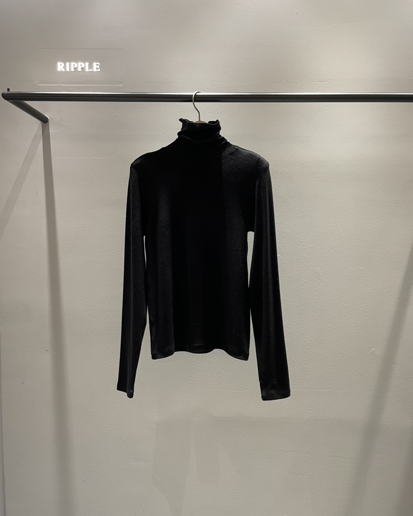 RIPPLE東大門㊣代購女裝新品休閑推薦職業25秋冬時尚長袖T恤RIPPLE長袖T恤圖色2