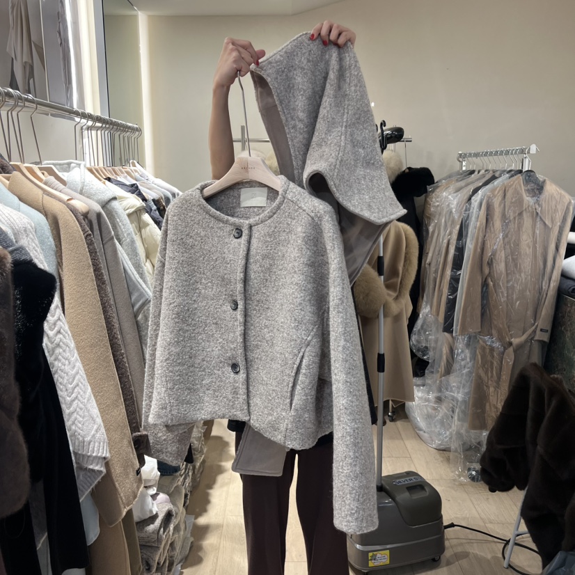 ARCHER東大門㊣代購女裝新品熱賣推薦25秋冬套裝含帽子羊毛連帽ARCHER套裝