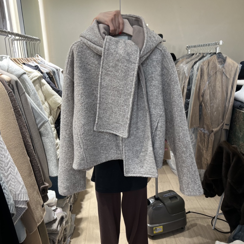 ARCHER東大門㊣代購女裝新品熱賣推薦25秋冬套裝含帽子羊毛連帽ARCHER套裝圖色2