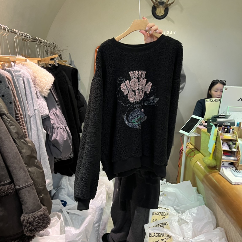 BLACKFRIDAY東大門㊣代購女士新品真品熱賣休閑時尚25秋冬衛衣BLACK FRIDAY衛衣圖色3