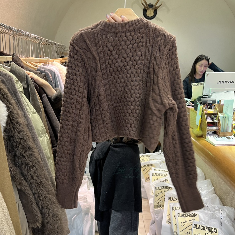 BLACKFRIDAY韓國直郵㊣女士新款休閑真品時尚人氣職業熱賣毛衣BLACK FRIDAY毛衣