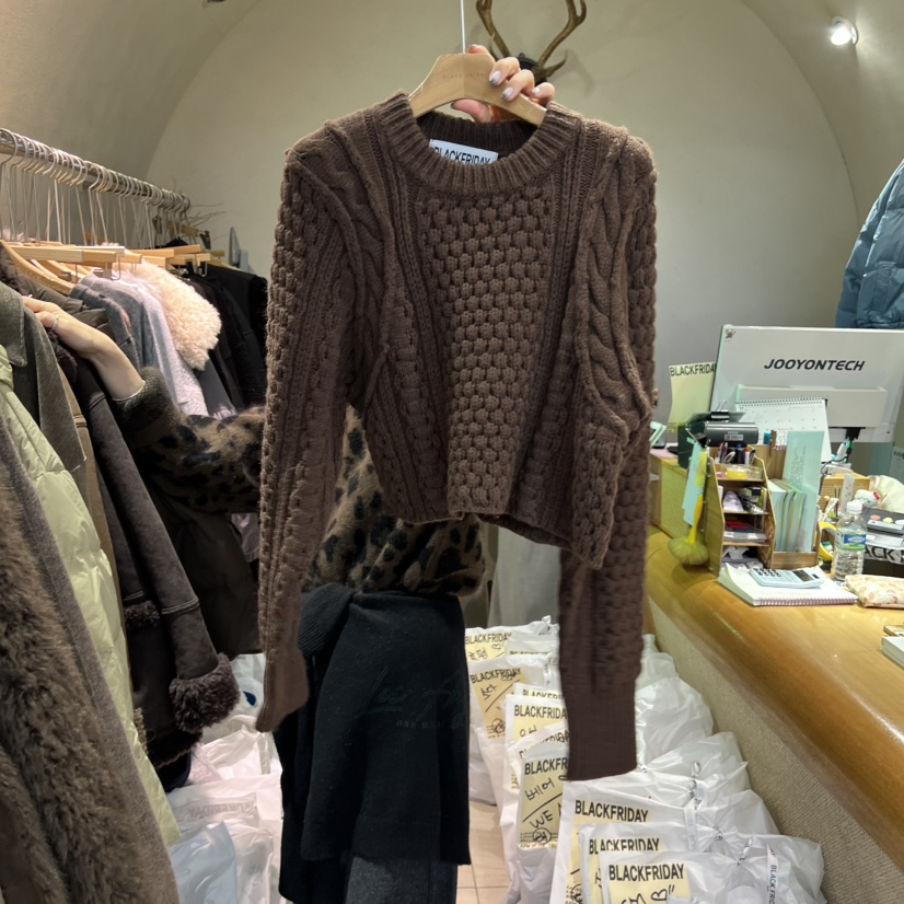 BLACKFRIDAY韓國直郵㊣女士新款休閑真品時尚人氣職業熱賣毛衣BLACK FRIDAY毛衣圖色2