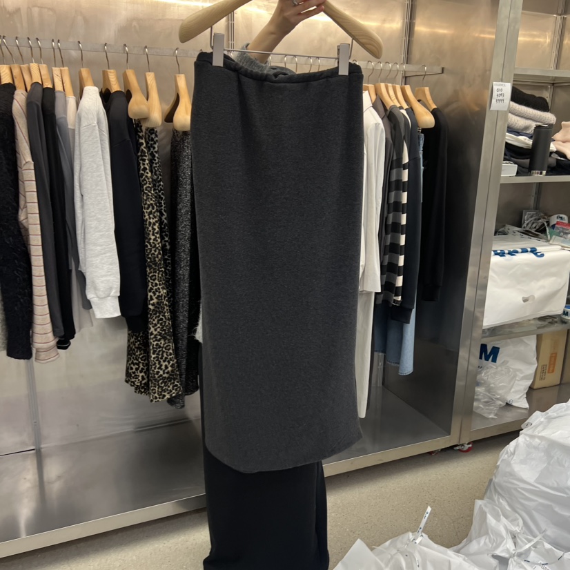 ESSENCE東大門㊣直郵女士新款推薦休閑熱賣長裙加絨直筒貂皮ESSENCE長裙圖色1