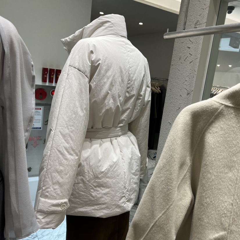 BRONZE韓國直郵㊣女裝新款職業推薦時尚熱賣短款棉服含腰帶BRONZE短款棉服