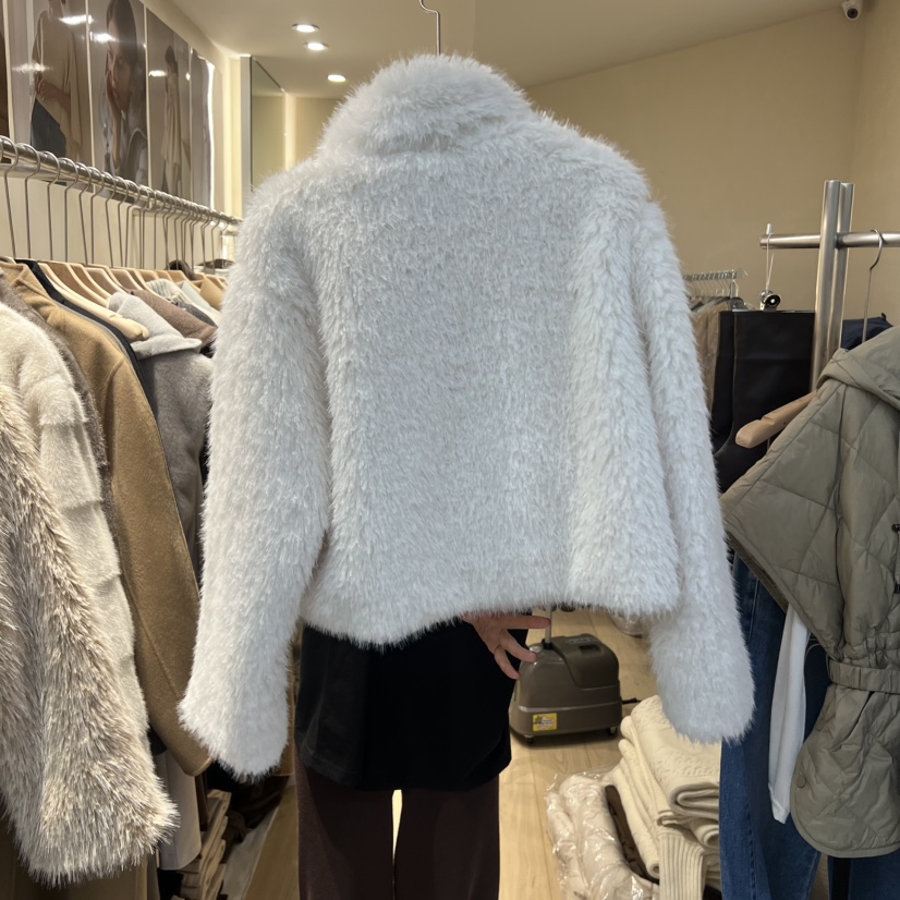 ARCHER東大門㊣代購女裝新款25秋冬時尚人氣推薦短款大衣毛絨ARCHER短款大衣