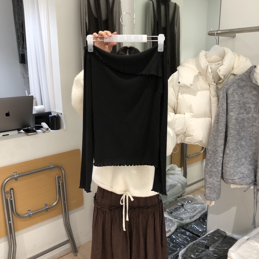 AUBE東大門㊣直郵女士新品人氣職業休閑25秋冬推薦熱賣長袖T恤AUBE長袖T恤