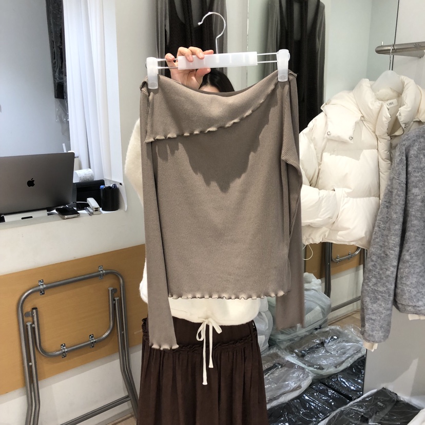 AUBE東大門㊣直郵女士新品人氣職業休閑25秋冬推薦熱賣長袖T恤AUBE長袖T恤圖色2