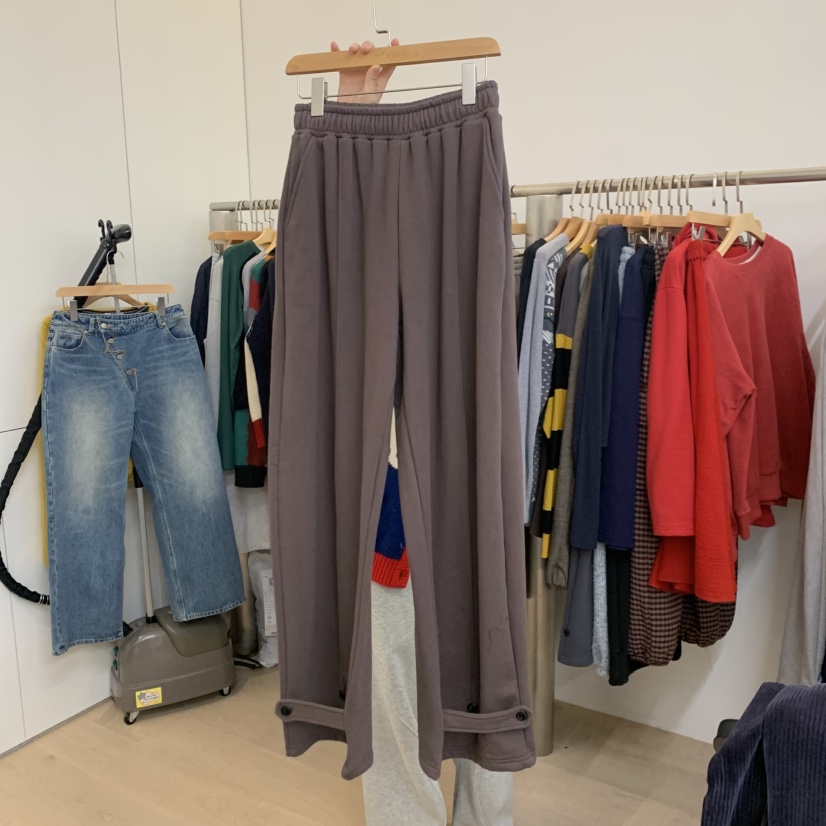 DOHWAJI東大門㊣代購女士新款職業時尚推薦25秋冬休閑褲紐扣DOHWAJI休閑褲圖色4