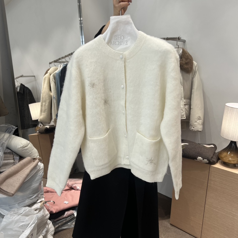 SIHO ARCHIVE東大門㊣代購女裝新款人氣推薦時尚休閑毛衣開衫SIHO ARCHIVE毛衣圖色2