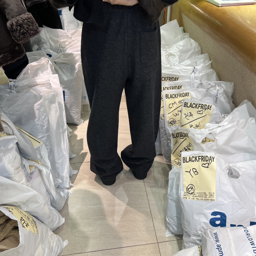 BLACKFRIDAY東大門㊣實拍女士新款25秋冬真品熱賣推薦休閑褲BLACK FRIDAY休閑褲