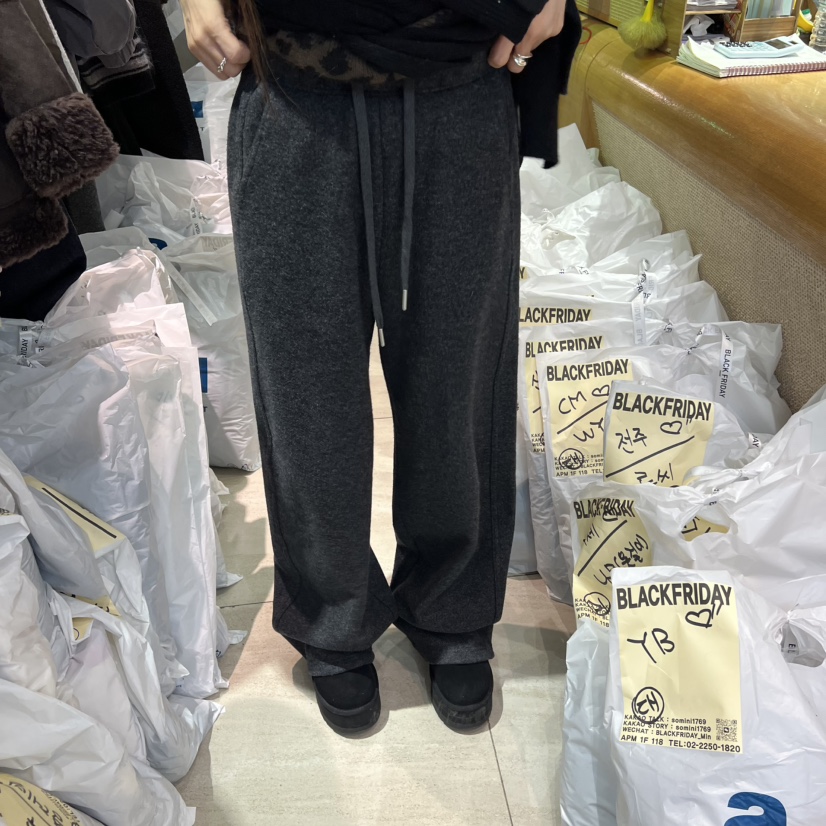 BLACKFRIDAY東大門㊣實拍女士新款25秋冬真品熱賣推薦休閑褲BLACK FRIDAY休閑褲圖色1