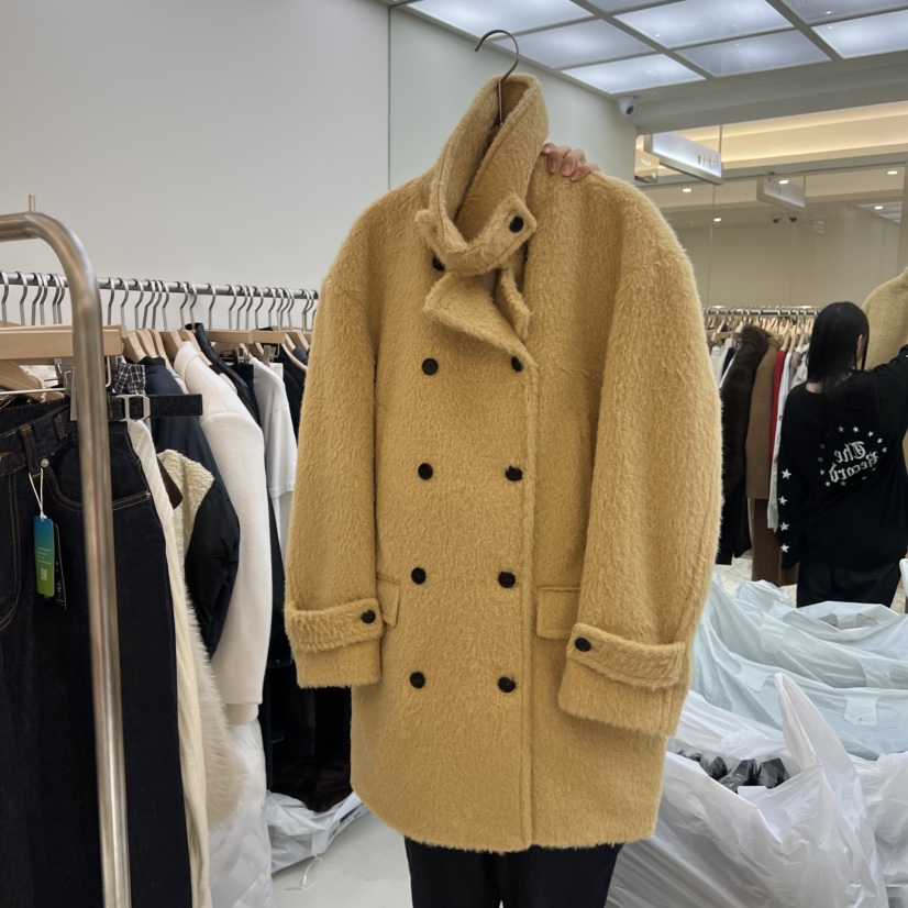 FLAUNT東大門㊣直郵女士新款真品熱賣休閑職業25秋冬中長款大衣FLAUNT中長款大衣圖色1