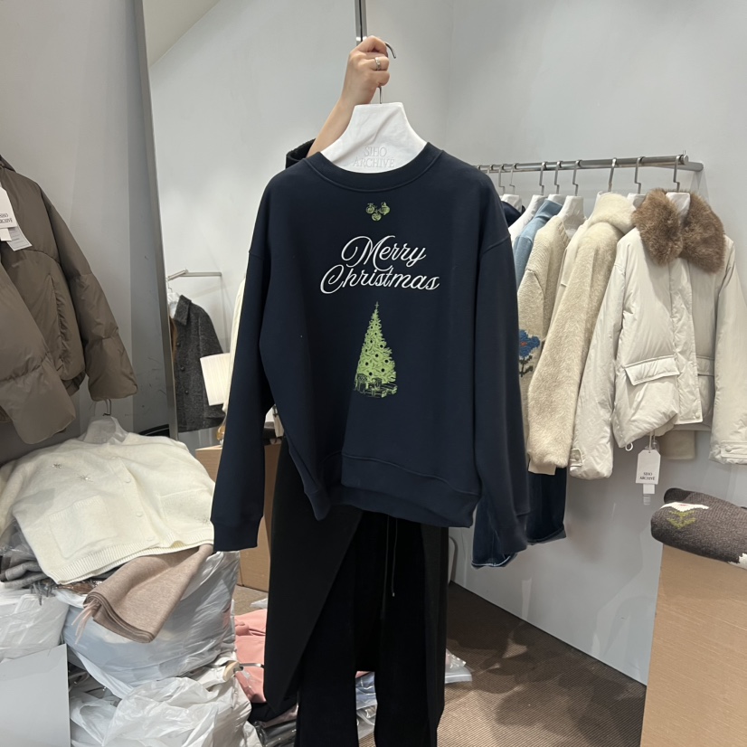 SIHO ARCHIVE韓國直郵㊣女士新款時尚熱賣休閑25秋冬衛衣加絨SIHO ARCHIVE衛衣圖色2