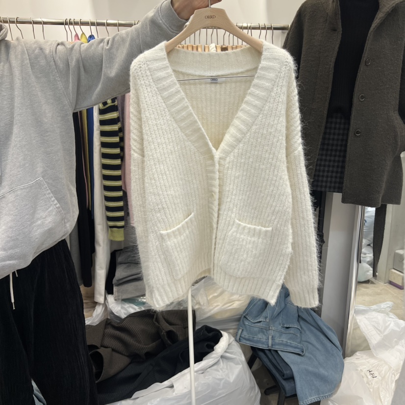 ORRD韓國直郵㊣女裝新款人氣職業25秋冬真品時尚休閑毛衣開衫ORRD毛衣圖色1