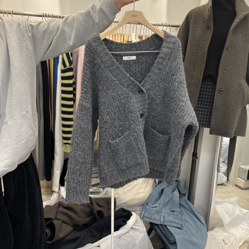 ORRD韓國直郵㊣女裝新款人氣職業25秋冬真品時尚休閑毛衣開衫ORRD毛衣圖色2