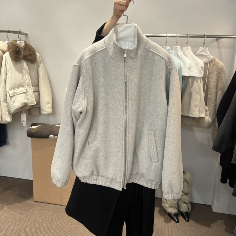 SIHO ARCHIVE東大門㊣代購女士新品25秋冬職業真品夾克羊毛SIHO ARCHIVE夾克圖色1