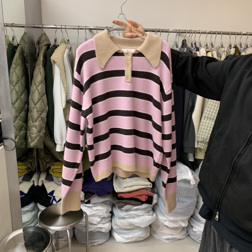 LEESEED-A韓國直郵㊣女裝新款時尚休閑真品職業25秋冬針織衫SEeD/LEESEED針織衫圖色1