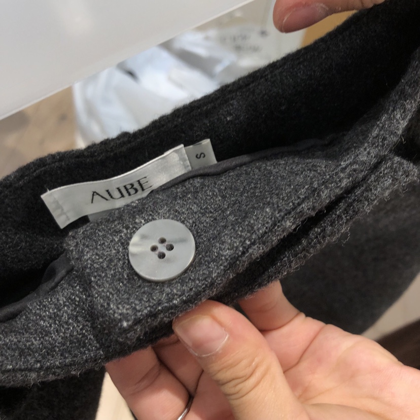 AUBE韓國代購㊣女裝新款人氣職業25秋冬真品休閑時尚短褲羊毛AUBE短褲