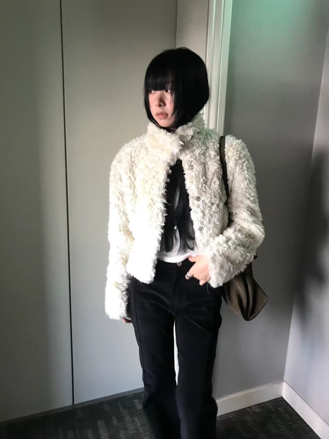 AVANDACE東大門㊣實拍女士新款人氣職業真品熱賣時尚短款大衣AVANDACE短款大衣圖色2