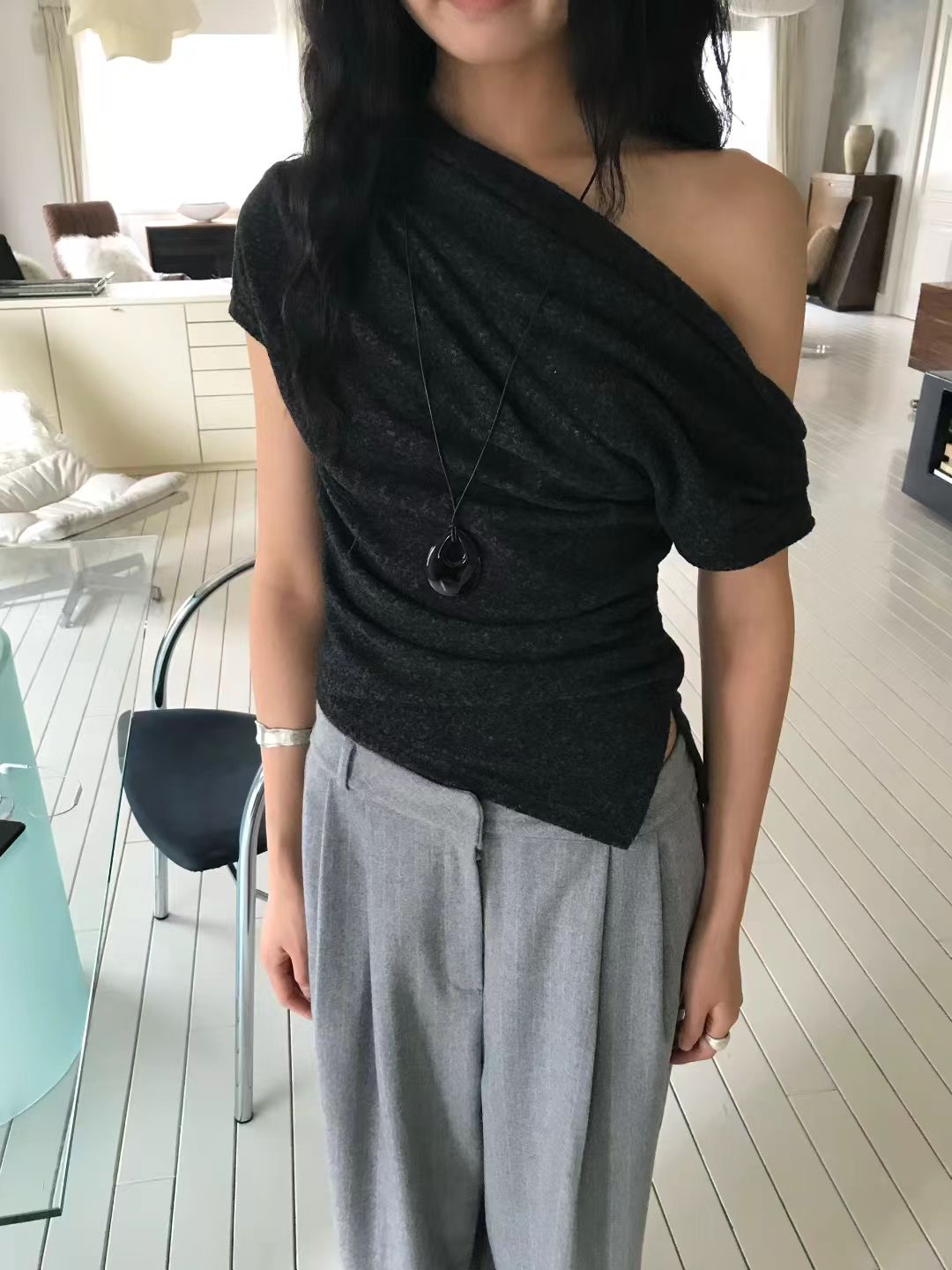 AVANDACE韓國代購㊣女士新品休閑職業熱賣25秋冬推薦時尚T恤AVANDACET恤圖色1