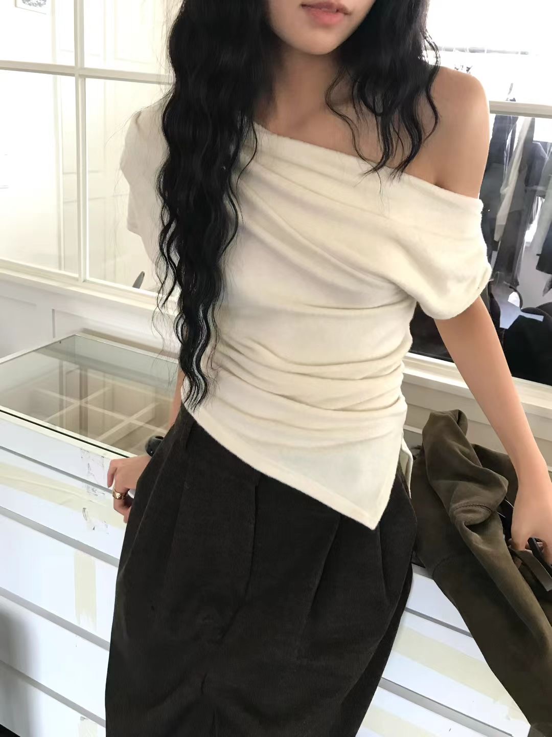 AVANDACE韓國代購㊣女士新品休閑職業熱賣25秋冬推薦時尚T恤AVANDACET恤圖色3