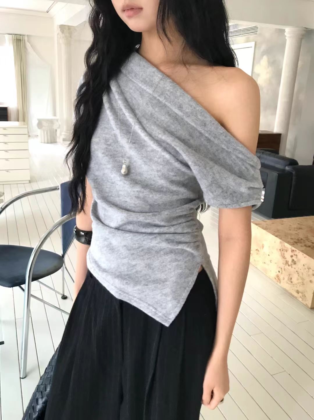 AVANDACE韓國代購㊣女士新品休閑職業熱賣25秋冬推薦時尚T恤AVANDACET恤圖色4