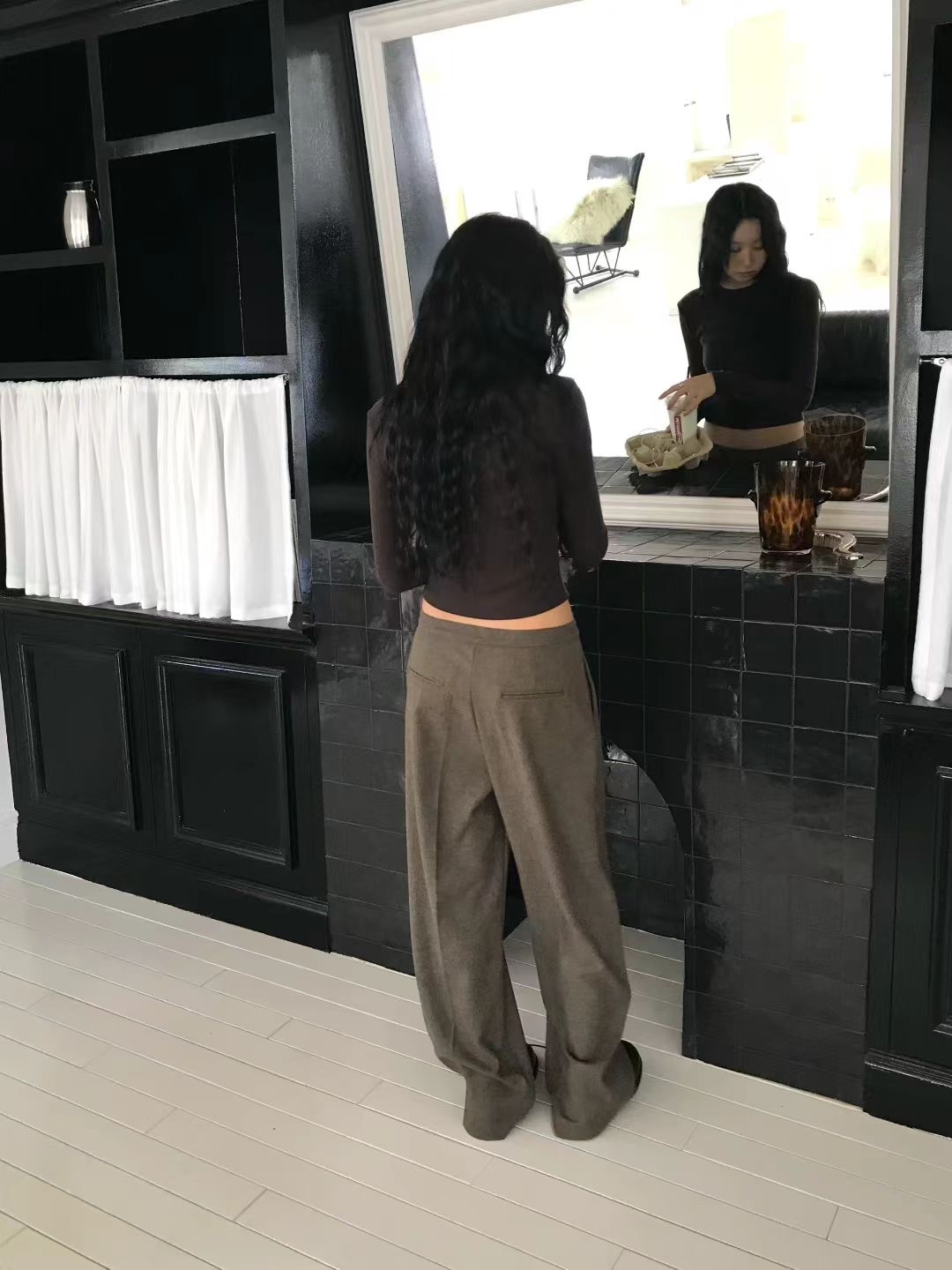 AVANDACE韓國直郵㊣女裝新款時尚休閑真品熱賣人氣25秋冬長袖T恤AVANDACE長袖T恤