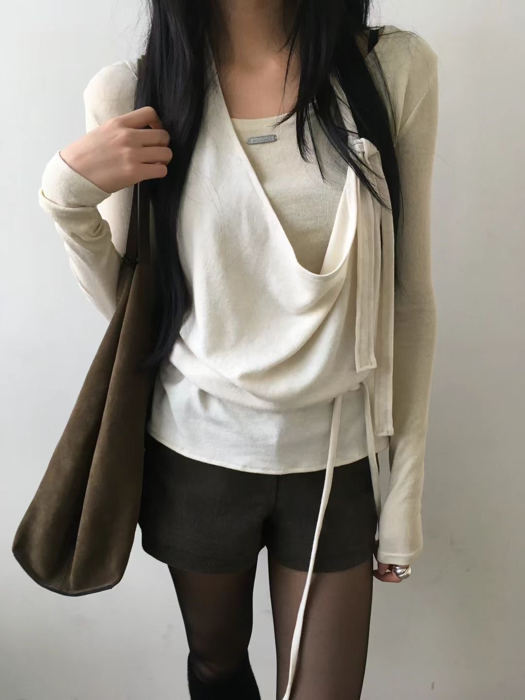 AVANDACE東大門㊣直郵女裝新品推薦25秋冬吊帶背心不含內搭AVANDACE吊帶/背心圖色2