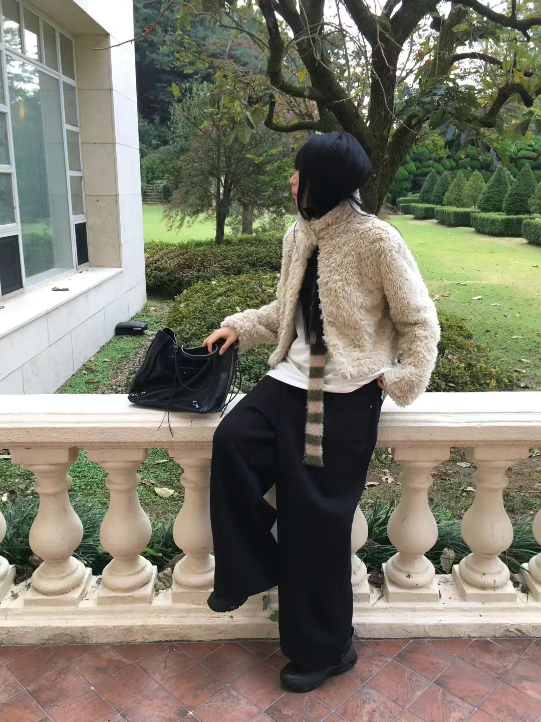 AVANDACE東大門㊣代購女裝新款休閑真品人氣時尚休閑褲抓絨AVANDACE休閑褲