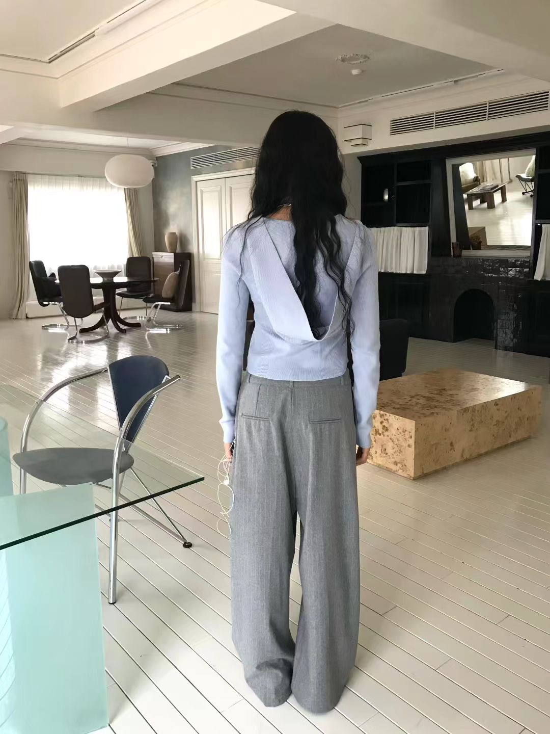 AVANDACE韓國代購㊣女士新款時尚25秋冬職業真品推薦休閑褲AVANDACE休閑褲