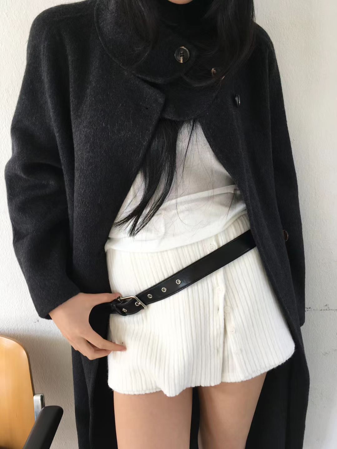 AVANDACE東大門㊣實拍女裝新款時尚人氣推薦職業中長款大衣AVANDACE中長款大衣