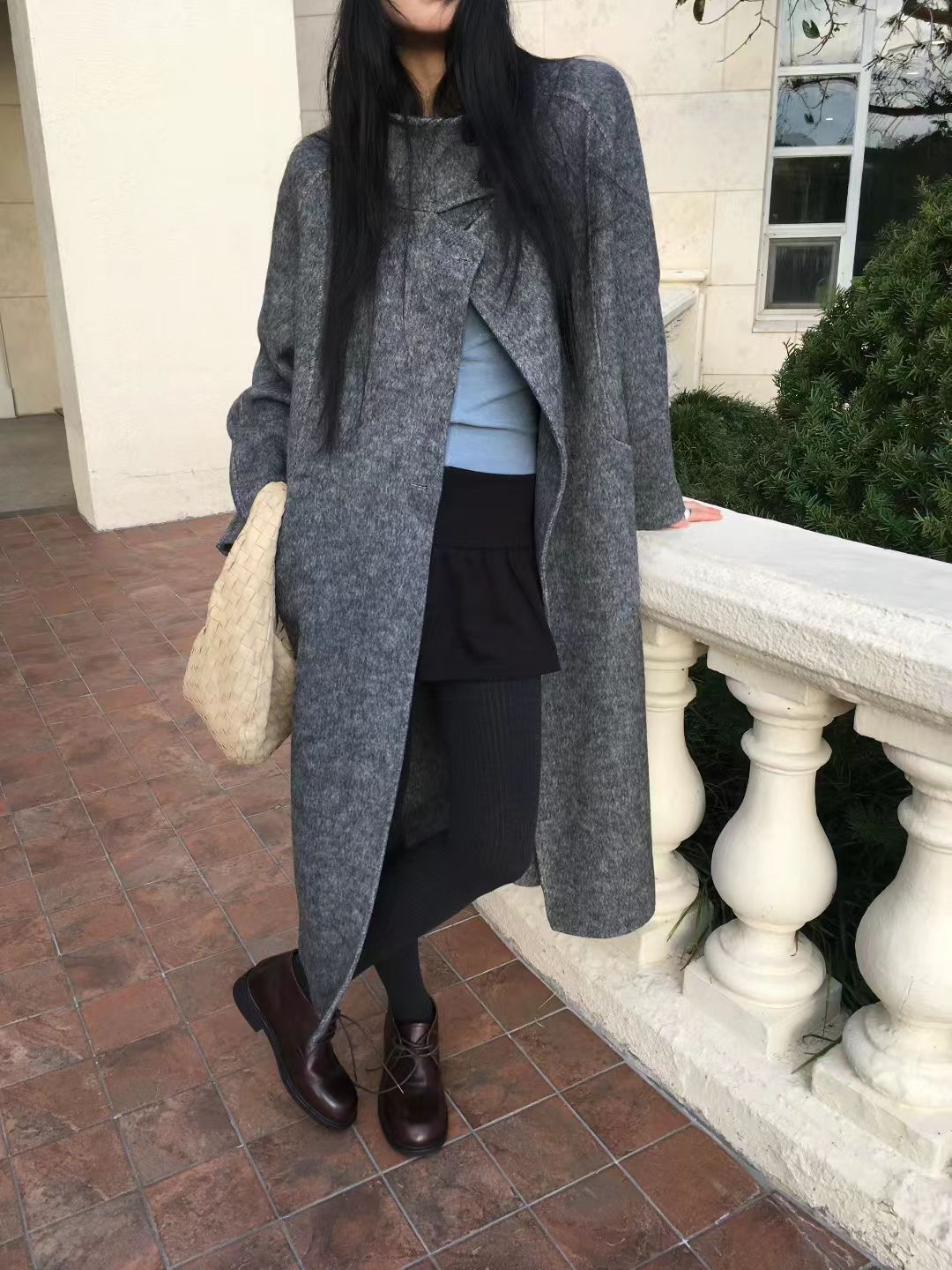 AVANDACE東大門㊣實拍女裝新款時尚人氣推薦職業中長款大衣AVANDACE中長款大衣圖色1