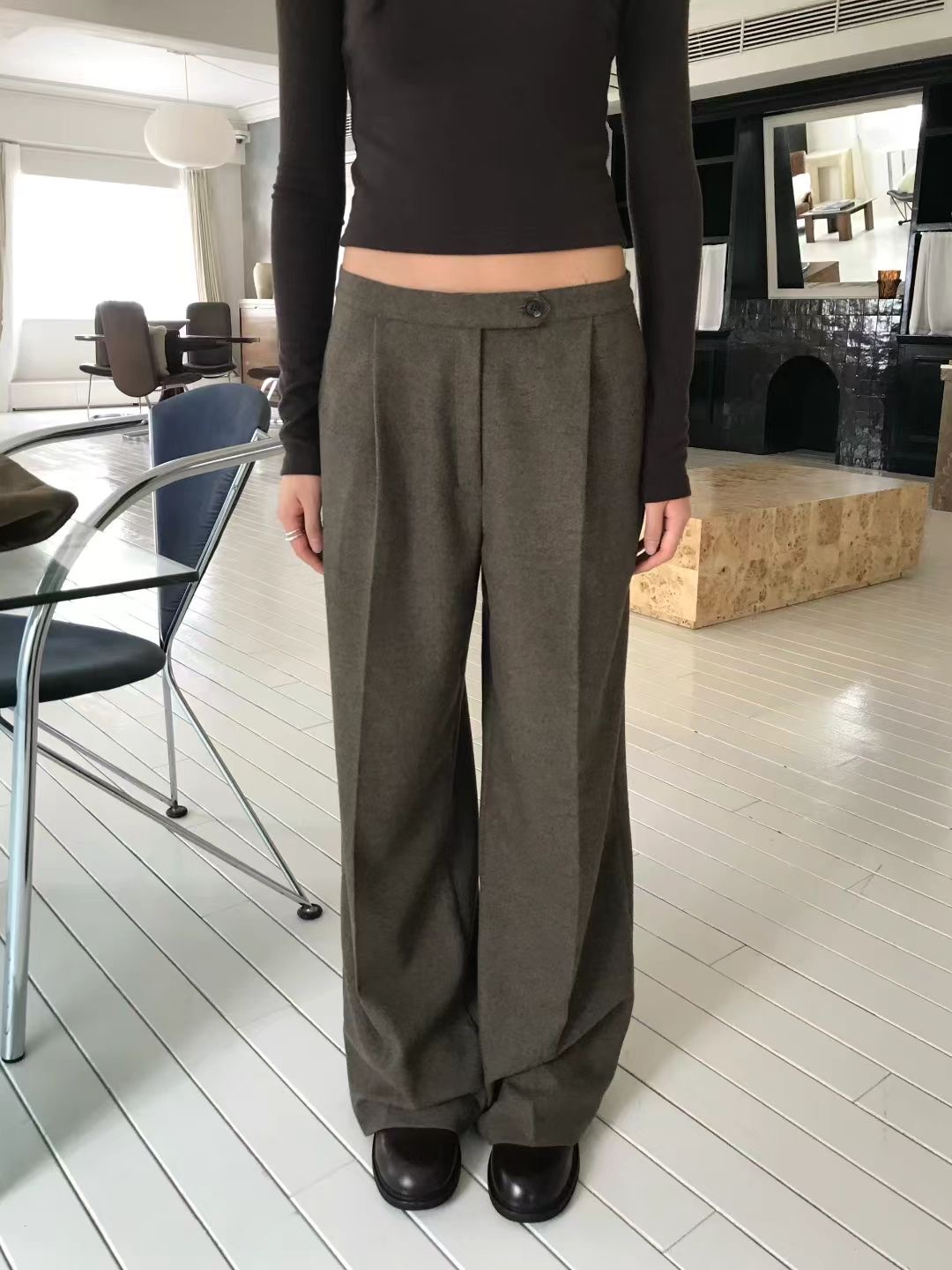 AVANDACE東大門㊣代購女裝新品人氣25秋冬熱賣真品休閑休閑褲AVANDACE休閑褲圖色2