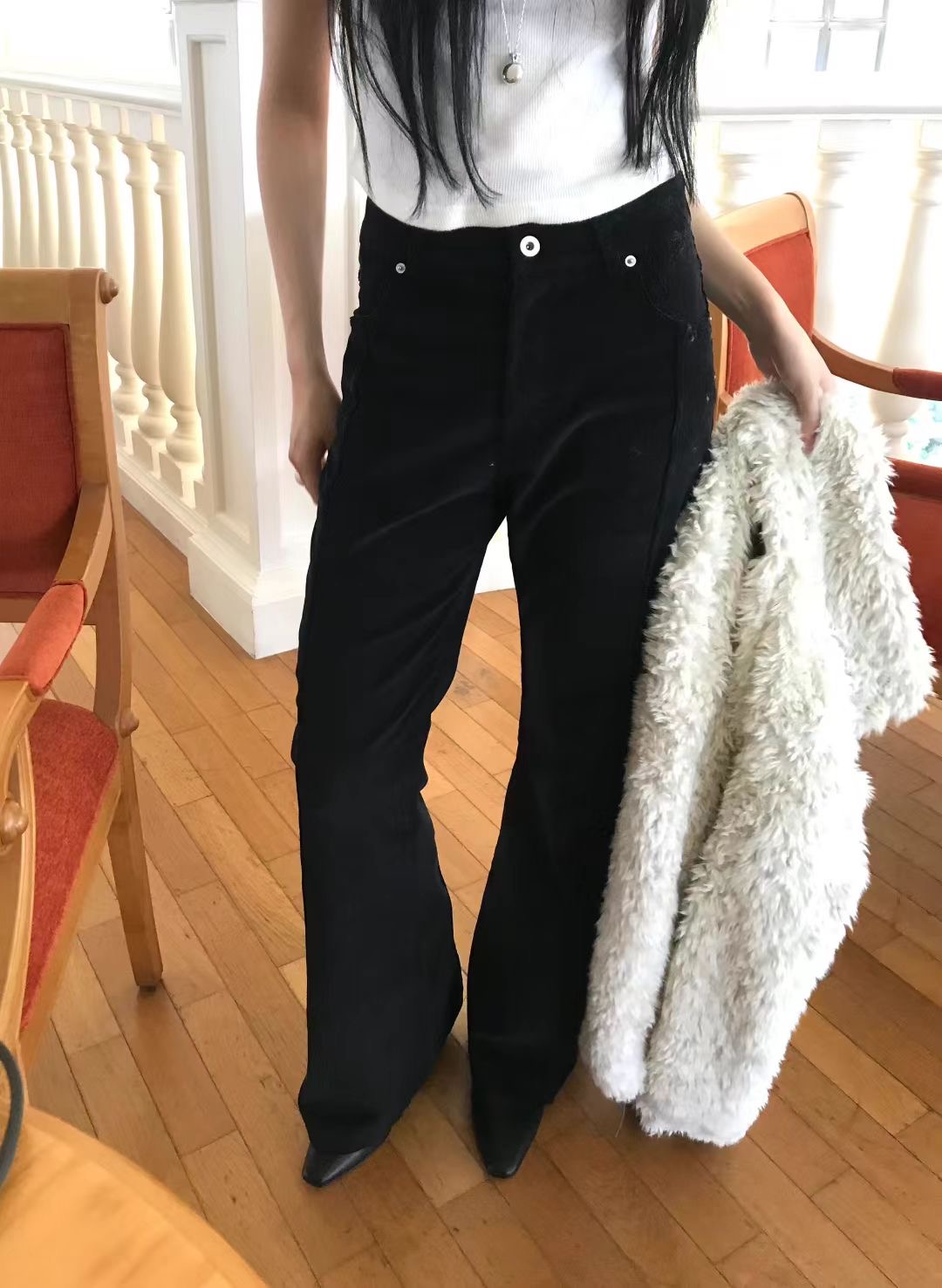 AVANDACE東大門㊣實拍女士新款時尚休閑25秋冬人氣熱賣牛仔褲AVANDACE牛仔褲圖色2