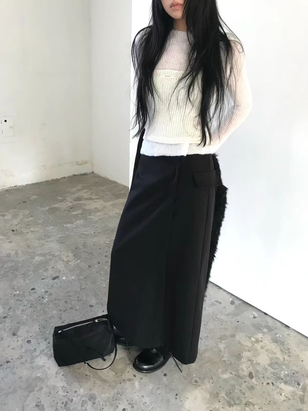 AVANDACE韓國直郵㊣女士新品熱賣時尚人氣25秋冬真品推薦長裙AVANDACE長裙圖色1