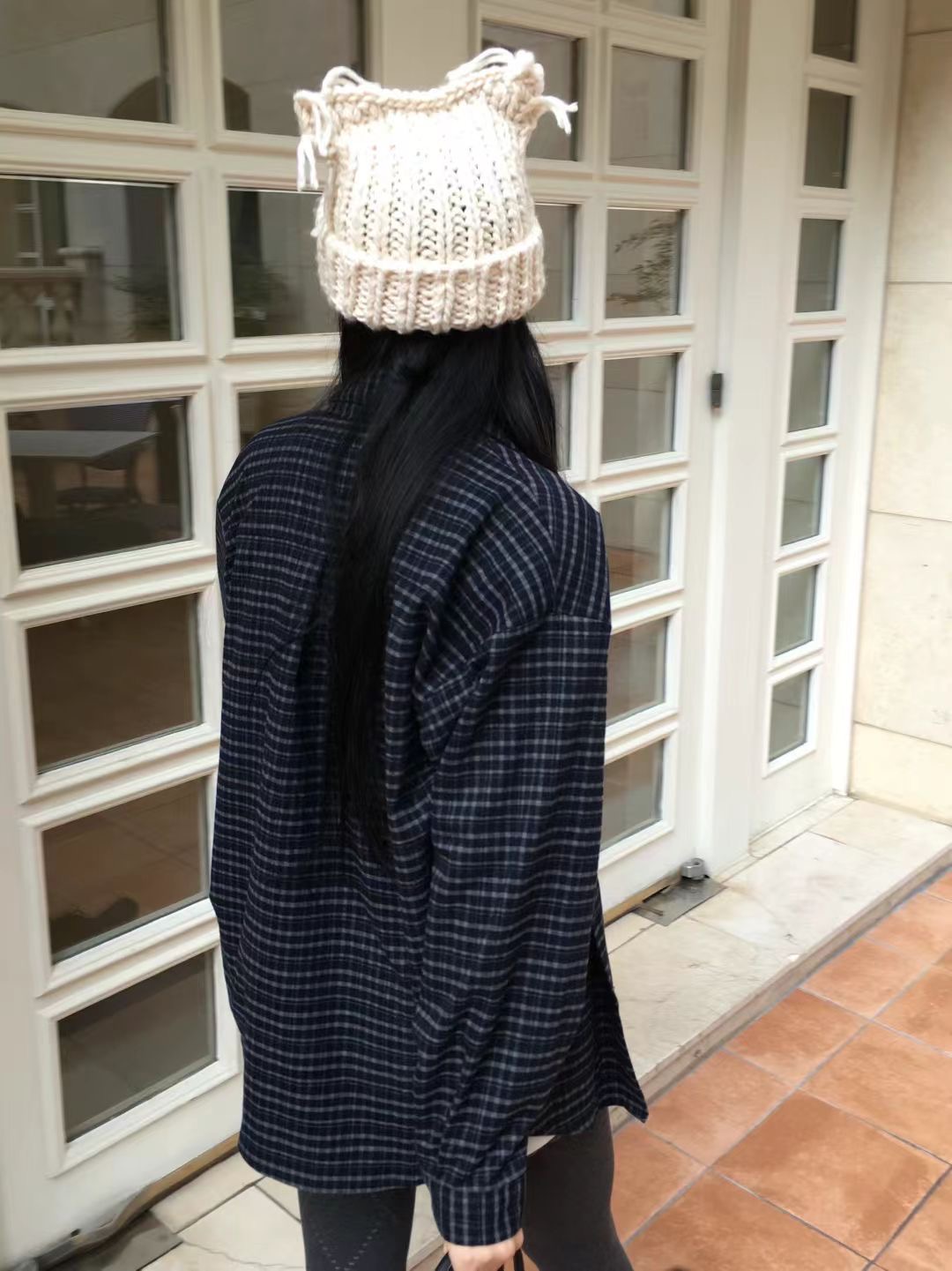 AVANDACE韓國直郵㊣女裝新品職業人氣休閑時尚襯衫蕾絲衫格子AVANDACE襯衫/蕾絲衫