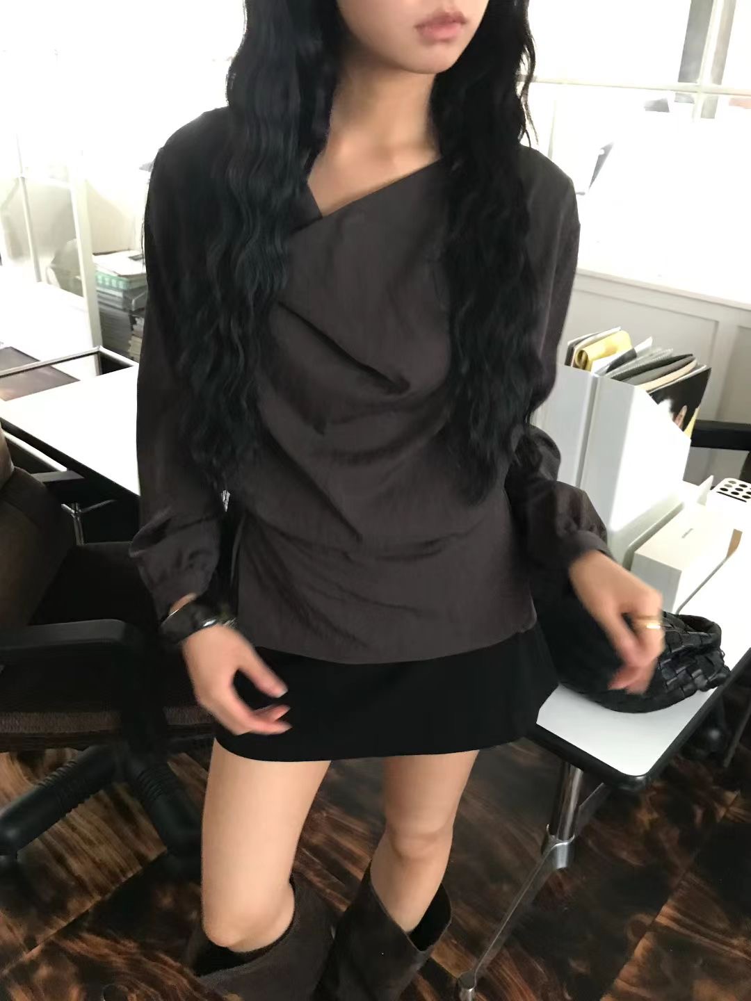 AVANDACE韓國直郵㊣女士新款25秋冬真品推薦熱賣襯衫蕾絲衫AVANDACE襯衫/蕾絲衫圖色2