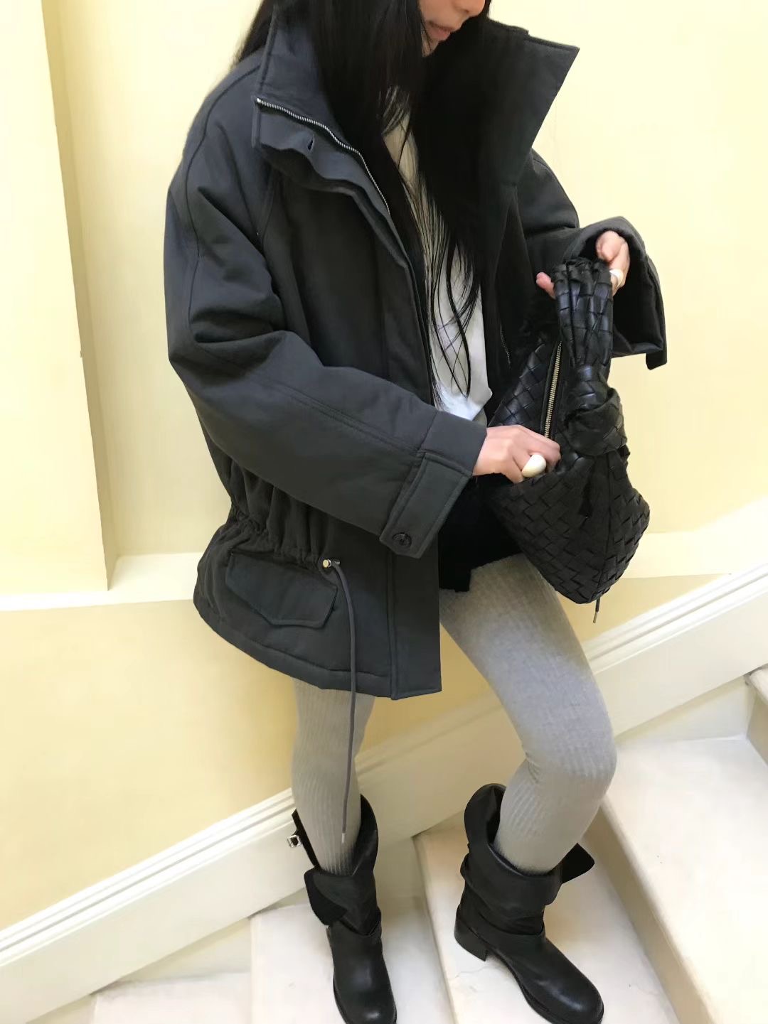 AVANDACE韓國直郵㊣女裝新品時尚推薦熱賣真品人氣25秋冬夾克AVANDACE夾克圖色1