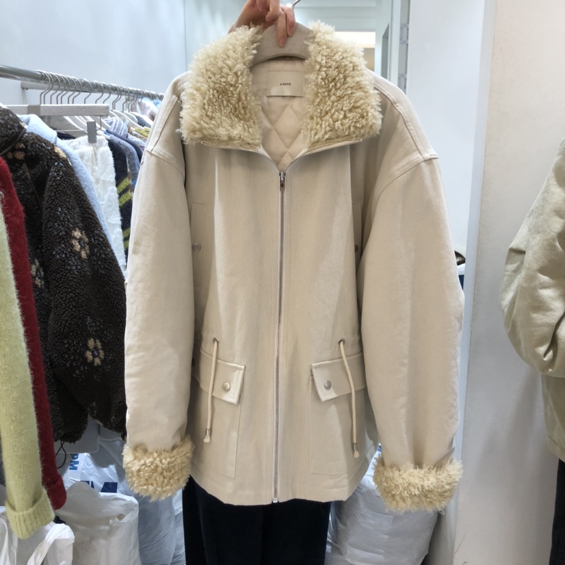 ASOME韓國代購㊣女士新品人氣25秋冬休閑推薦中長款大衣棉質A.SOME中長款大衣圖色2