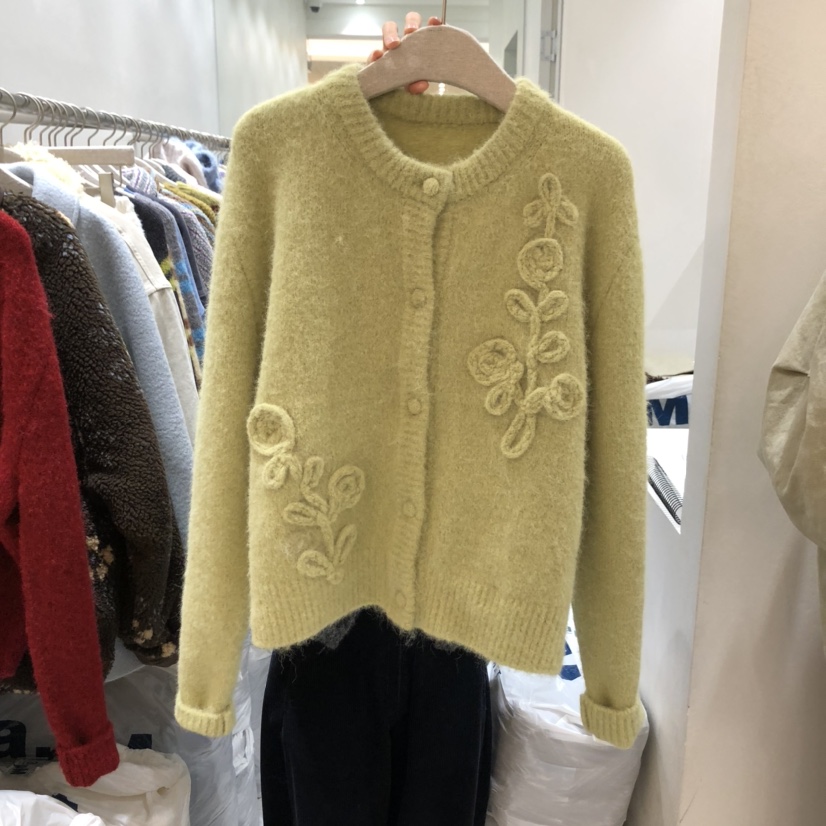 ASOME東大門㊣直郵女士新品熱賣真品25秋冬人氣毛衣手工刺繡A.SOME毛衣圖色1