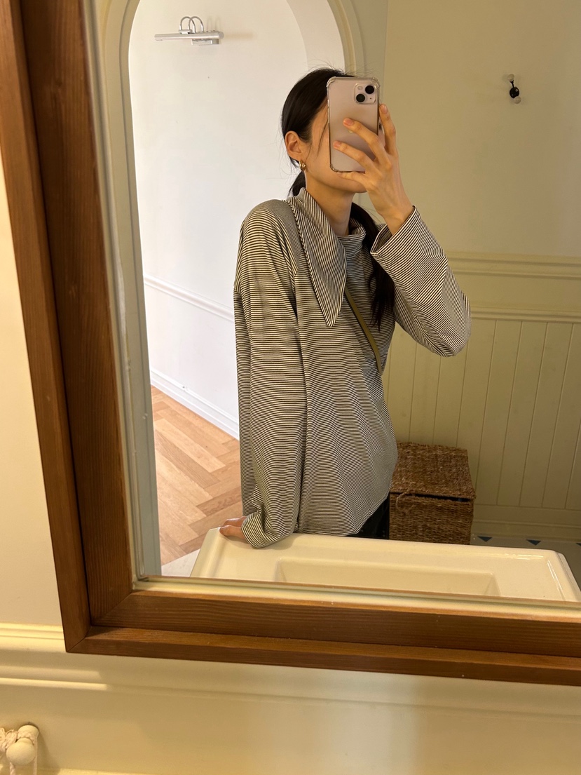 ME MO韓國代購㊣女士新品人氣推薦真品職業熱賣休閑長袖T恤ME MO長袖T恤