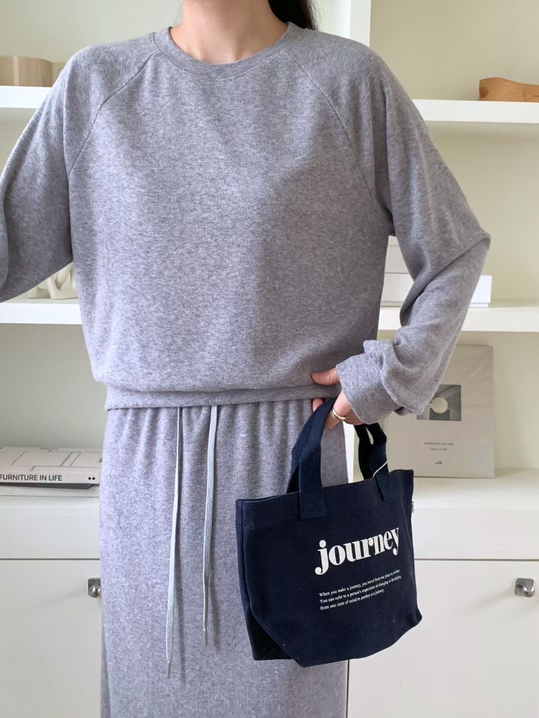 CHOCOLATE-초콜렛-T韓國代購㊣女裝新品時尚25秋冬職業衛衣CHOCOLATE衛衣